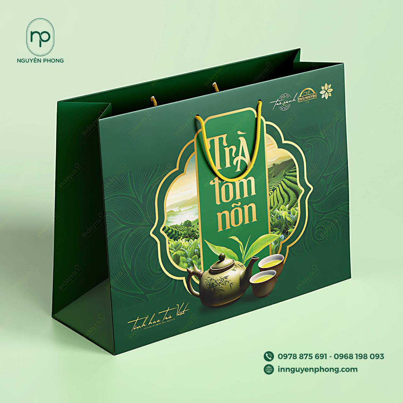 In túi giấy ngân hàng bảo hiểm